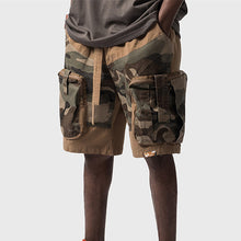 將圖片載入圖庫檢視器 Multi Pocket Camo Cargo Shorts For Men IAMQUEEN FASHION

