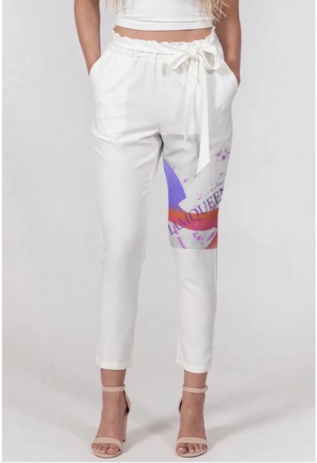 IAMQUEEN Belted Tapered Pants - Women's Stylish Trousers