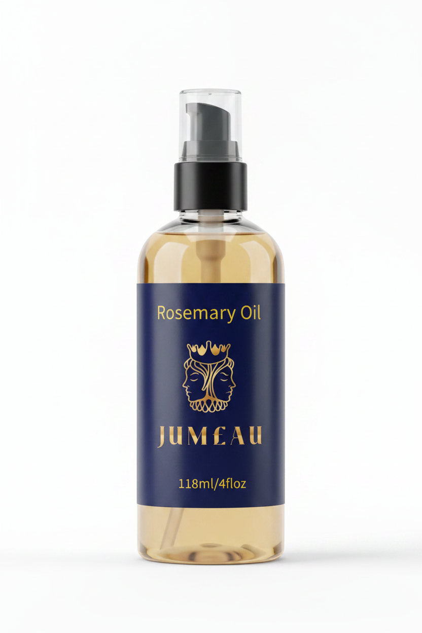 Jumeau Rosemary Oil 4floz Bottle Mockup