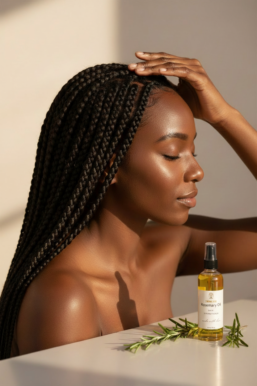 Jumeau Rosemary Oil with long braids