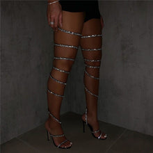 Charger l&#39;image dans la galerie, Strapped!!! Rhinestone heels IAMQUEEN FASHION 
