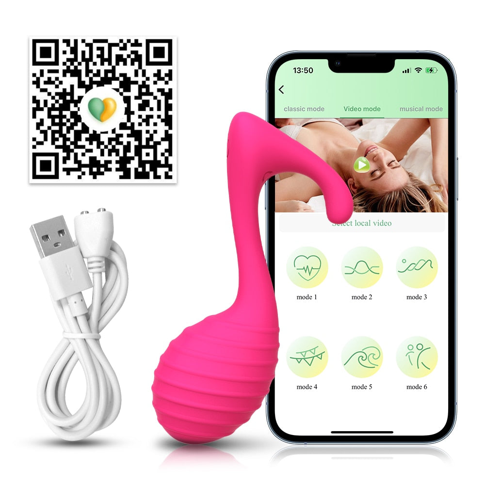 Bluetooth Dildo Vibrators Orgasm Wireless APP Remote Control G spot Sex Toys for Adults IAMQUEEN FASHION