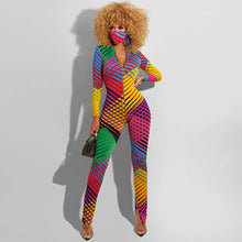 Charger l&#39;image dans la galerie, Miss Me?? Multi Rainbow Color Jumpsuit IAMQUEEN FASHION
