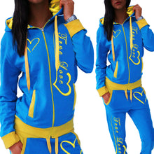 Charger l&#39;image dans la galerie, U Know You Love Me Two Piece Hooded Casual Tracksuit IAMQUEEN FASHION
