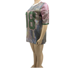 Cargar imagen en el visor de la galería, Front Row T-Shirt Sequin Jersey Dress IAMQUEEN FASHION
