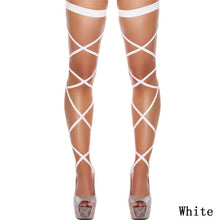 Load image into Gallery viewer, Wrap it Up!!! Hollow Out Bandage Nylon Stockings IAMQUEEN FASHION
