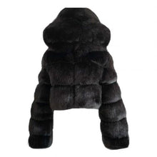 Cargar imagen en el visor de la galería, Soft as Snow Faux Fur Jacket IAMQUEEN FASHION
