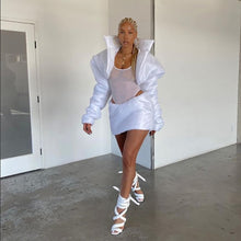 Charger l&#39;image dans la galerie, Hype Me Up!!! White Puffer Coats Cropped Jackets IAMQUEEN FASHION
