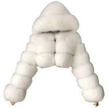 Cargar imagen en el visor de la galería, Soft as Snow Faux Fur Jacket IAMQUEEN FASHION
