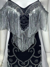 Load image into Gallery viewer, Who U thought i Was Studded Tassel Sequins Gray Mini Dress IAMQUEEN FASHION
