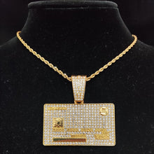 Charger l&#39;image dans la galerie, Bank Card Slider Shape Pendant Necklaces IAMQUEEN FASHION
