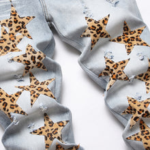 Cargar imagen en el visor de la galería, 5 Star Leopard Jeans IAMQUEEN FASHION
