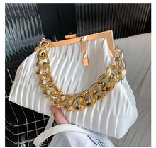 Charger l&#39;image dans la galerie, Buss Dwn Luxury Triangle  Gold Thick Chain Cross body Bags IAMQUEEN FASHION
