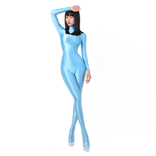 Load image into Gallery viewer, Everything U Wanna Be Glossy Jumpsuit IAMQUEEN FASHION
