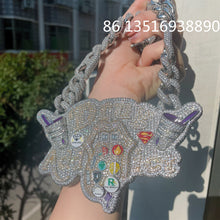 將圖片載入圖庫檢視器 $$ Weed &amp; Alcohol Oversized Pendant WIth 20mm Cuban chain IAMQUEEN FASHION
