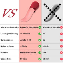 Cargar imagen en el visor de la galería, 10 Speeds Realistic Licking Tongue Rose Vibrators IAMQUEEN FASHION
