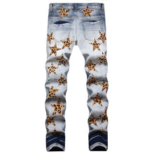 Load image into Gallery viewer, 5 Star Leopard Jeans IAMQUEEN FASHION
