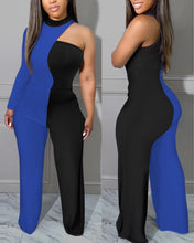Load image into Gallery viewer, Let&#39;s See Off Shoulder Single Sleeve Wide Leg Jumpsuit IAMQUEEN FASHION
