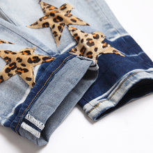 Load image into Gallery viewer, 5 Star Leopard Jeans IAMQUEEN FASHION

