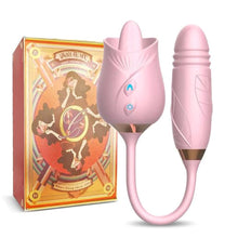 將圖片載入圖庫檢視器 Rose Toy Dildo Vibrator for Women Clitoris Tongue Licking IAMQUEEN FASHION
