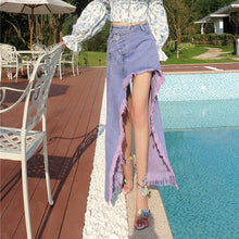 Cargar imagen en el visor de la galería, Coming Through!!! Versatile Personality Split Fur Skirt IAMQUEEN FASHION
