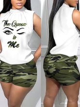 Load image into Gallery viewer, It&#39;s Me!!! Geometric Print Casual Tank Top Shorts Set IAMQUEEN FASHION
