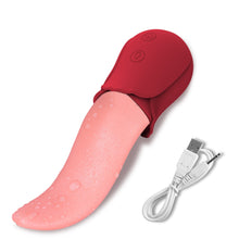 Cargar imagen en el visor de la galería, 10 Speeds Realistic Licking Tongue Rose Vibrators IAMQUEEN FASHION
