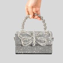 Cargar imagen en el visor de la galería, Hand it Over!! Luxury Diamonds Bow Evening Bag IAMQUEEN FASHION
