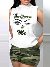 Load image into Gallery viewer, It&#39;s Me!!! Geometric Print Casual Tank Top Shorts Set IAMQUEEN FASHION
