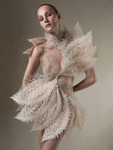 將圖片載入圖庫檢視器 Almost Nude Backless Beading Feather Mini Elegant Dress IAMQUEEN FASHION
