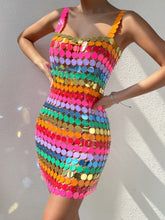 Load image into Gallery viewer, When it Hits Different!! Metal Sequin Shiny Dress IAMQUEEN FASHION
