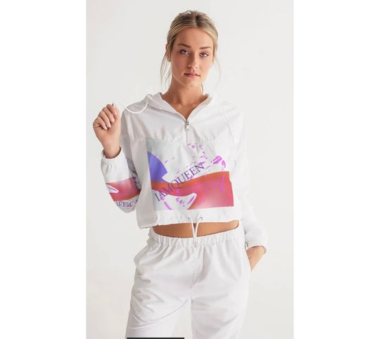 IAMQUEEN Women’s Cropped Windbreaker IAMQUEEN FASHION