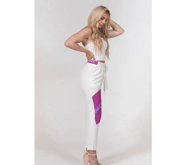 IAMQUEEN Belted Tapered Pants iamqueenpassionforfashion