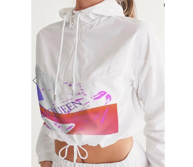 IAMQUEEN Women’s Cropped Windbreaker IAMQUEEN FASHION