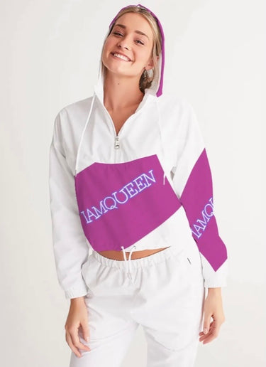 IAMQUEEN Cropped Windbreaker IAMQUEEN FASHION